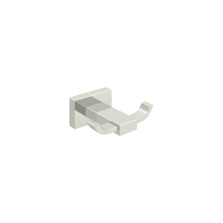 Deltana Double Robe Hook 55D Series Bright Nickel Finish 55D2010-14